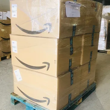 Palé de devoluciones listo para preparar