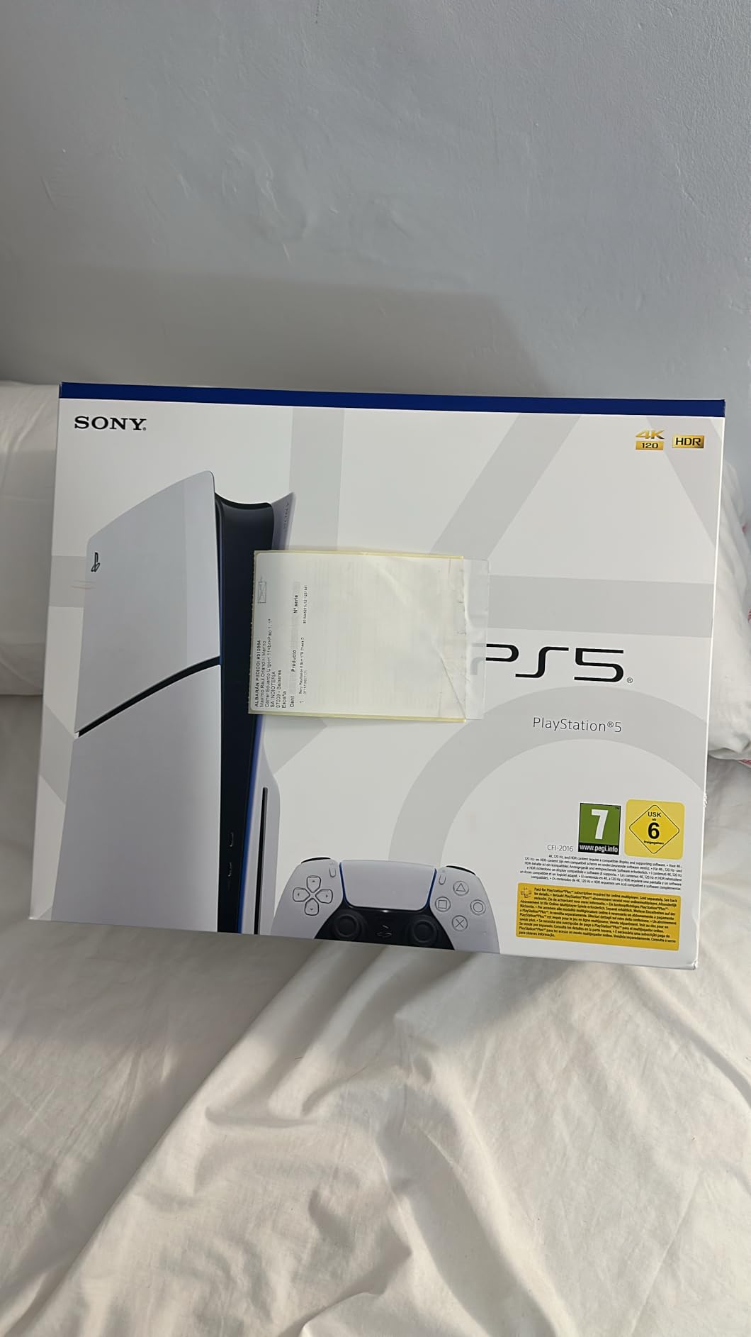 Foto de la caja recibida por Jorge R.